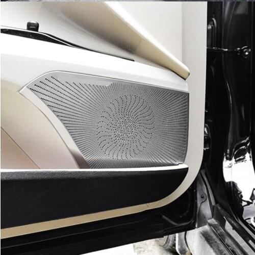 For Toyota Camry 2018 2019 2020 Car Door Audio Speaker Cover Decoration Loudspeaker Frame Interior Modified Speaker Accessories