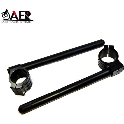 JAER Pair CNC Motorcycle Handlebar Clip Ons 33 35 37 41 43 45 46 48 50 51 52 53 54 MM Clip On Clamp Fork Handle Bar