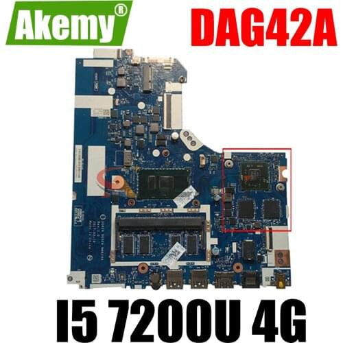 Akemy DAG42A DAG52 NMB244 For Lenovo Xiaoxinchao 5000 Notebook Motherboard CPU I5 7200U 4G RAM DDR4 100% Test Work