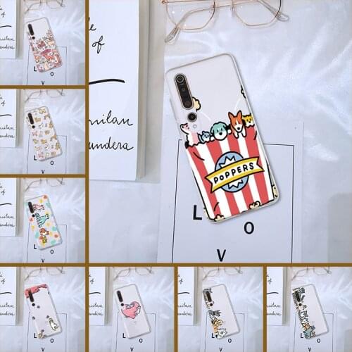 Cute Dog Cat Puppy Silicone Soft Back Cover For Xiaomi Mi 10 Lite Pro Youth Play For Xiaomi Mi Note 10 Lite Pro Phone Case TPU
