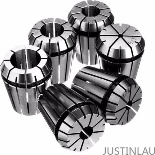 JUSTINLAU 6pcs ER32 Spring Collet Set 1/8 Inch to 3/4 Inch Chuck Collet for CNC Milling Lathe Tool