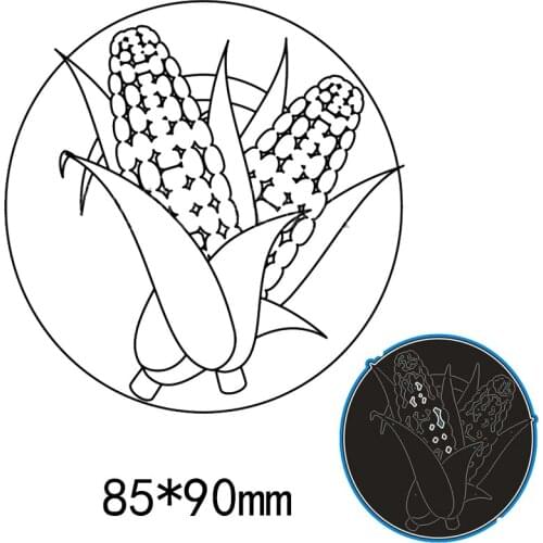 New Arrival corn Cutting Dies Stencil DIY Scrapbook Photo Album Embossing Decor Paper Card Craft Template 85*90mm