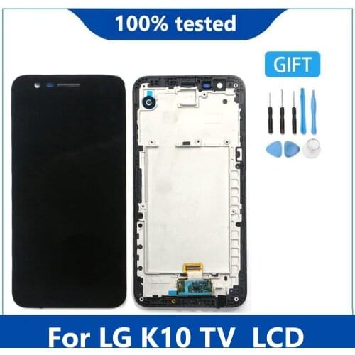 Original For LG K10 TV K10TV K430TV K410TV LCD Display with Touch Digitizer Assembly with Frame For LG K10 TV LCD ( Not for K10