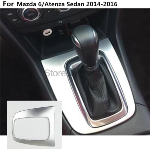 Fit For Mazda 6/Atenza Sedan 2014 2015 2016 Car ABS Chrome Center Console Cup Holder Gear Shift Knob Box Trim 1piece