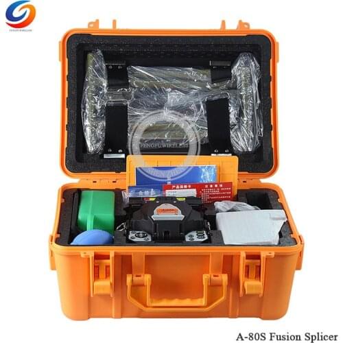 Free shipping A-80S Orange Optical fusion machine and Pro mini OTDR Fiber Optic Reflectometer 980rev NK3200D