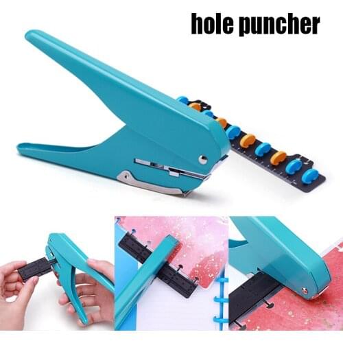 Hand-held Mushroom Hole Puncher Paper Cutter Loose-leaf Manual Punching Machine for Office Home Students GDeals