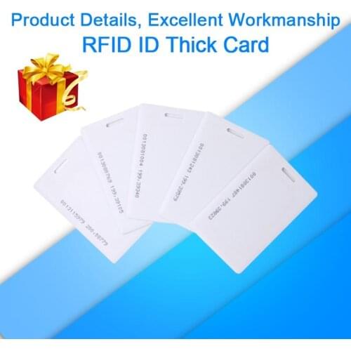 10pcs Smart Card EM4100 Tk4100 125khz 1.8mm Access Control Proximity Card Keyfob Tags Sticker Key Fob Token Ring Key RFID Card