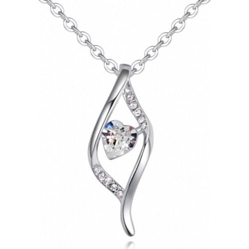 TRACYSWING 5 Colors Real Rose Gold Color Austrian Crystals Sweater pendant necklace for women monkey style #TW132490