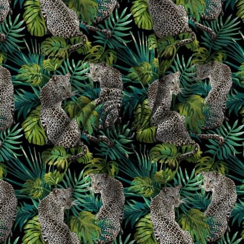 Tiger Leopard Zebra Printed Bullet Fabric Liverpool 4 Way Stretch Spandex Knit Fabric For Baby HeadWrap Bummies