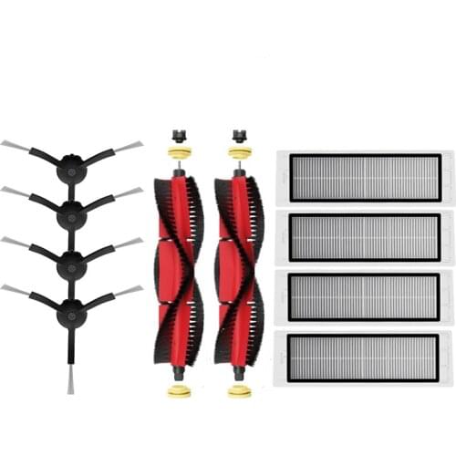 Vacuum Accessories for Xiaomi Roborock S50 S60 S5 S6 Max Pure Maxv Robot Cleaner Part Replacement ,Centre / Side Brush + Filter