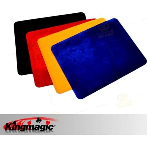 High Quality Professional Card Mat Black Red Blue Yellow Standard Size 42*32cm Pad For Poker & Coin Magic Tricks Magic Props