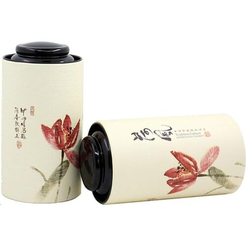 Xin Jia Yi 2019 New Sleek Minimalist Round Packaging Tea Food Gift With Metal Cover Chinese Style Hot Sale Packaging Boxes