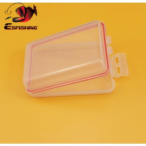 ESFISHING Mini Fishing Tackle Boxes Hook Storage Case Compartments Box Fish Lures Plastic Storage Holder Fishing Accessories