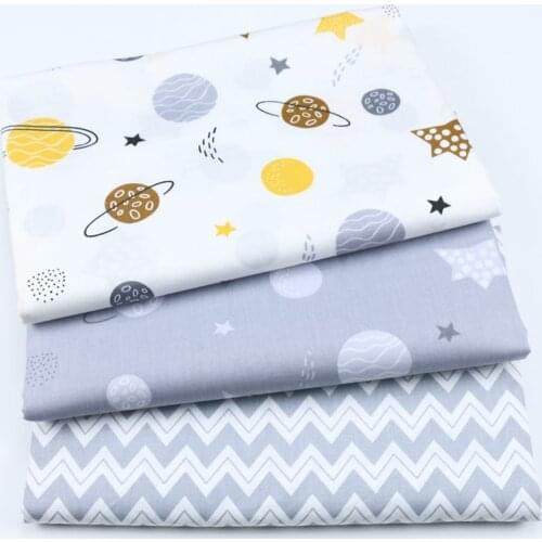 160cm*50cm Planet star baby Cotton Fabric Cloth Sewing Quilting bedding apparel dress diy patchwork fabric infant cloth