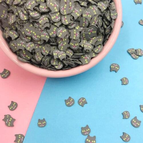 50g/lot 5mm Cat Polymer Clay Sprinkles for Kids Diy Soft Clay For Crafts Clay Nail Art Scrapbook Decoration DIY Filler Material
