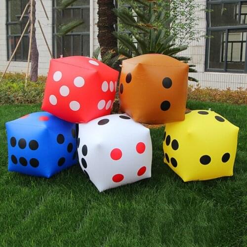 1 pcs 30*30 CM Environmental Inflatable Dice Toys Childrens Game Toys Birthday Party Props Colorful Funny Dice Toys