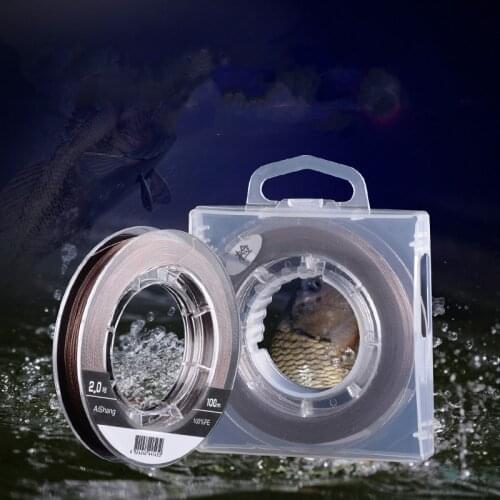 Steel wire core PE super strength fishing line 100M multifilament anti-winding gear line strong pull braided fishing line cord