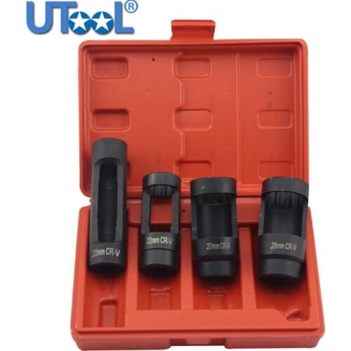 New 4pcs Euro-type Oxygen Sensor Socket Set Oxygen Sensor Removal Socket Wrench Tool Kit