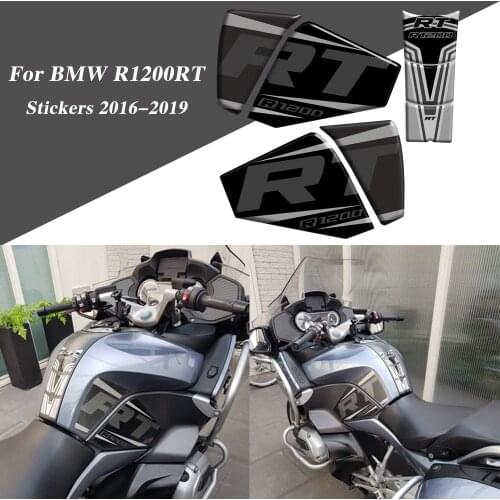 For BMW R1200RT R 1200 RT Tank Pad Sticker Trunk Luggage Case Emblem Logo Decal Protector Fairing Fender R1200 RT 2016 2017 2018