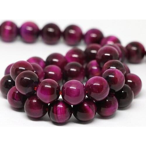 Wholesale 4 6 8 10 12mm red natural stone tiger eyes round beads high quality jewelry diy loose beads 15inch B1028-1