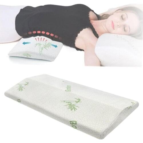 Lumbar Support Pillow for Sleeping Memory Foam Pillow for Back Pain Relief – Side, Back and Stomach Sleepers– Wedge Bolster