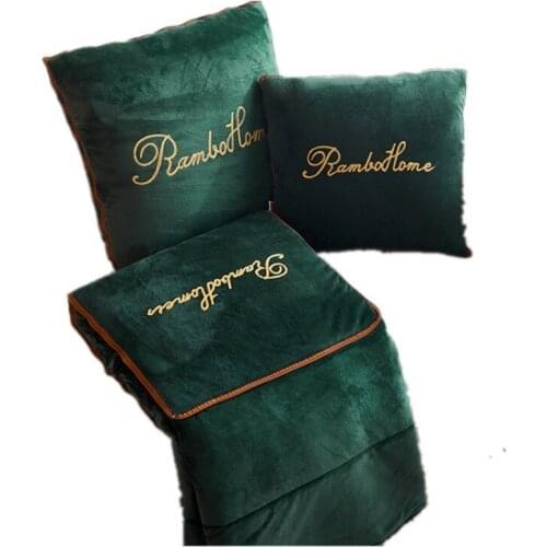 1pcs Nordic Style Solid Color Simple Multi-functions Throw Backrest Pillow Washable Breathable Air Conditioner Qulit Home Decor