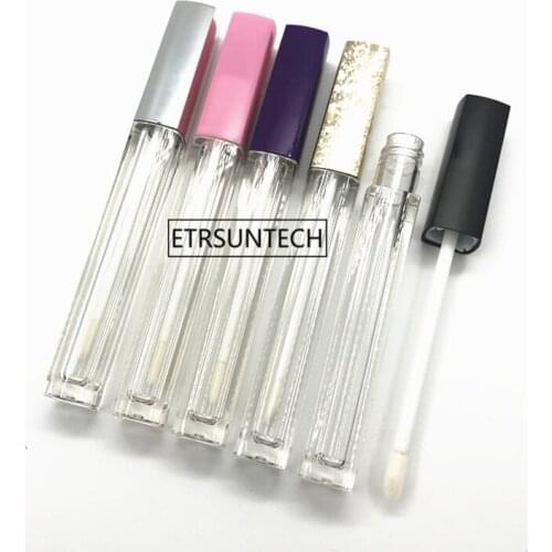 100pcs 4.5ml Empty Transparent Lip gloss tube. Plastic Beauty Makeup Lipstick Refillable Bottle,Portable Lip Balm tubes F2406