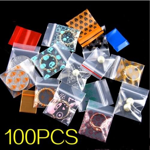 100 Pcs Tobacco Pouch Sealed Storage Bag Skull Pattern Portable Cigarette Holder Cigarette Accessories