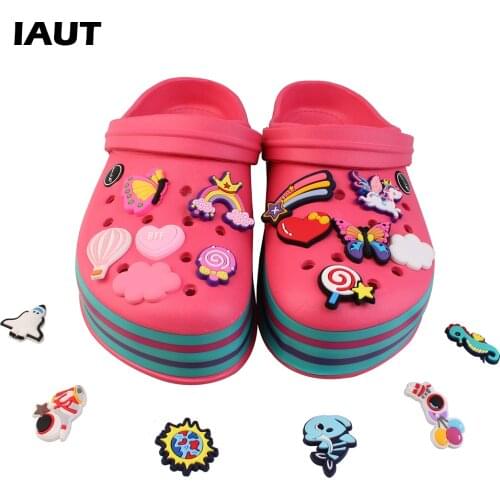 High Quanlity Women Croc Charms Shoes PVC Butterfly Decaration Kids Gift Accessories Shoe Buckle Decoration for Croc Jibz Kids