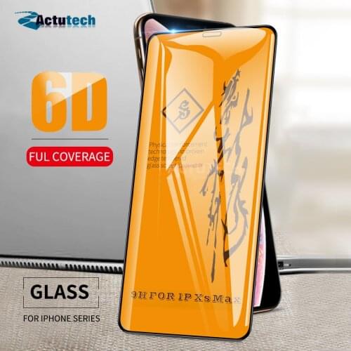 6D Full Glue Cover Tempered Glass For iPhone12 pro max 11 Glass on iPhone x xs xr Max 12 mini 6 7 8 plus Screen Protector Film