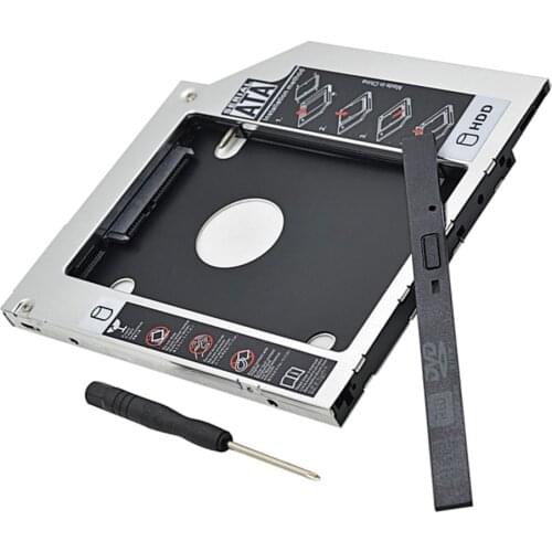 9.5mm 2nd SATA Hard Drive HDD SSD Enclosure Caddy for Dell Inspiron 15 5000 5100 5555 5558 5559 3521 3558 3576 5570