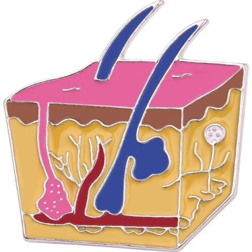 Blood Capillary Lapel Brooch Biology Fashion Jewelry Doctor Nurse Gift Accessories Teachers Enamel Pins Metal Cute Medical PIn