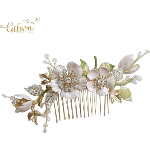 2020 New Flower Hair Jewelry Bridal Accessory Hair Comb Bobby Pins For Wedding Girls Travel Shooting Photo Prop