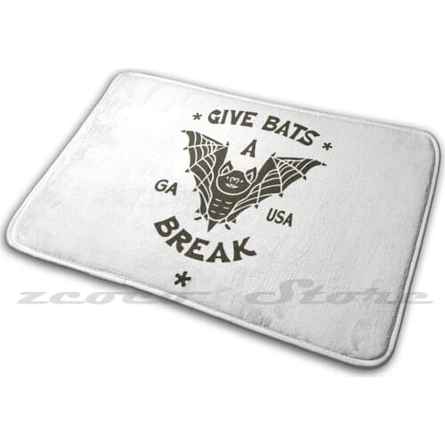 Gbab Logo ( In Olive Drab 7 ) Soft Mat Doorway Non-Slip Water Uptake Carpet Bat Bats