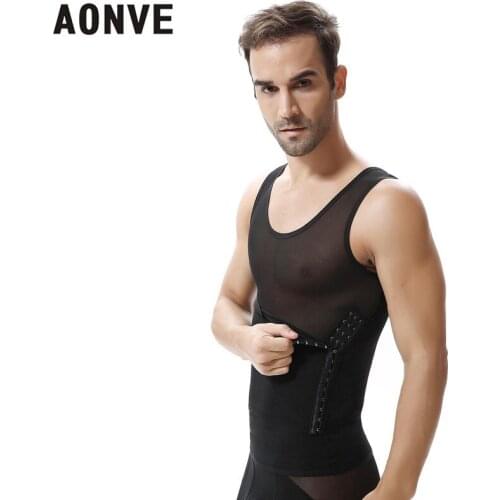 Aonve Male Shaper Waist Faja Shapewear Men Posture Posture Corrector Shaper Top Vet Hombre Body Modeling Shapers M-XL