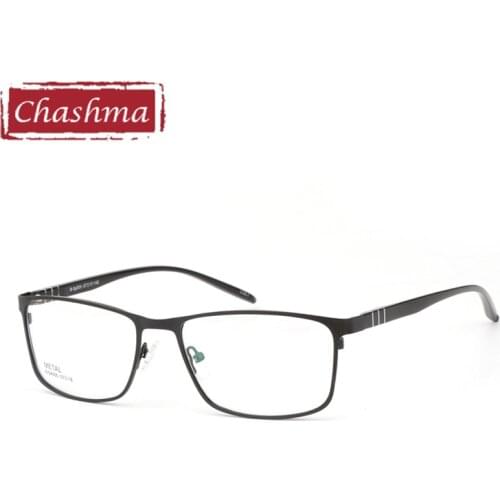 Chashma Brand Large Frame Alloy Eyeglasses Diopter Glasses Frames Men Big Mens Glasses Optical for Wide Face Frame Width 142 mm