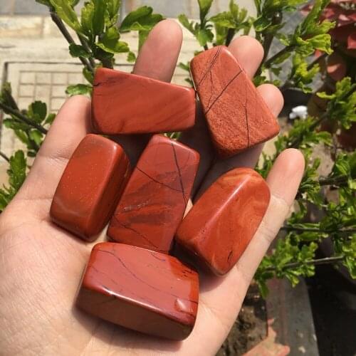 Natural Red Jasper stone polished mineral tumbled stone for Reiki
