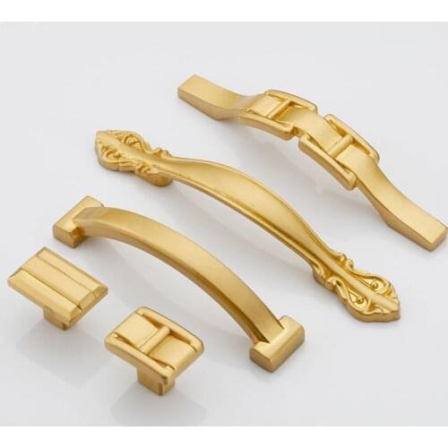 Single Hole 96mm 128mm Cabinet Knobs Furniture Handles Pure Copper Door Handle Metal Cupboard Drawer Pulls Handles