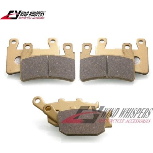 Copper fiber Front Rear Brake Pads For Honda CB400 SF 2005-2012 III IV version (No ABS) CBR600 F4/F4i CBR 900 929 954 VTR 1000
