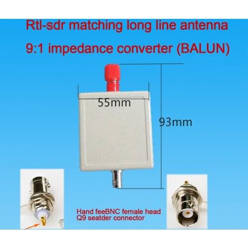 Barron 9:1 Impedance Converter for RTL-SDR Long-wire Antenna