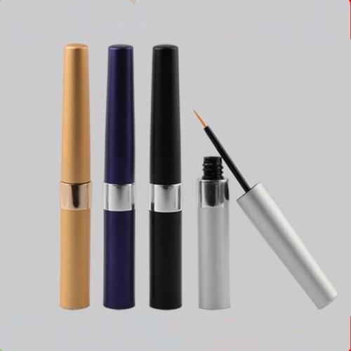100pcs 5ml Empty Eyelashes Tube Mascara Eyeliner Vials Bottle Makeup Organzier Container With Brush