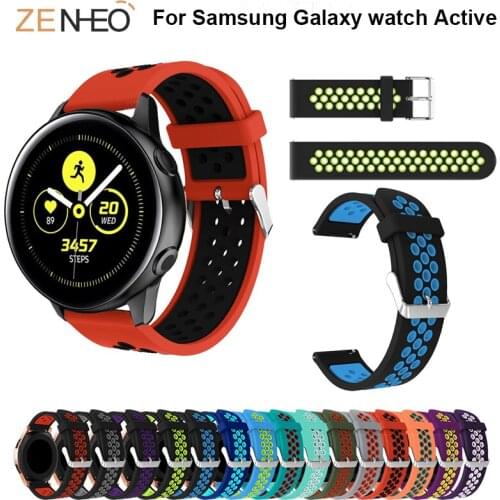 20mm Wrist band for gear sport/S2 Bracelet For Samsung Galaxy watch Active bands Silicone for Huami Amazfit youth watch Straps
