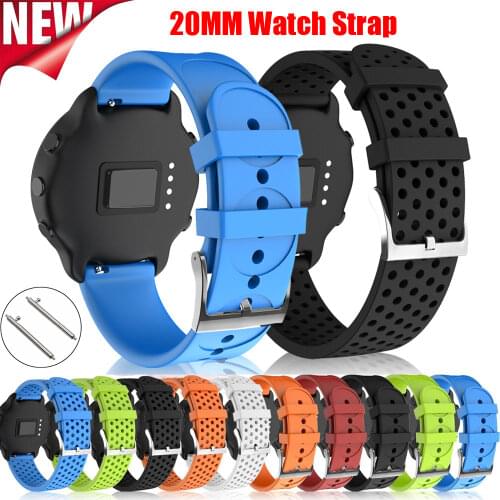 Silicone Watch Band For xiaomi Amazfit GTR 42 Replacement Strap Huawei Watch GT 2/Samsung Active2 40 Accessories Bracelet Band