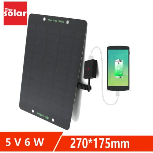 10 6 W Watt Power bank Solar Panels Charger with Usb Port Solar Battery Charge Power for Mobile Phones 5V USB