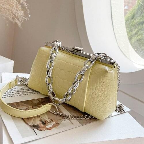 Stone pattern Chain Tote bag 2021 New High-quality PU Leather Womens Designer Handbag Luxury brand Shoulder Messenger Bag
