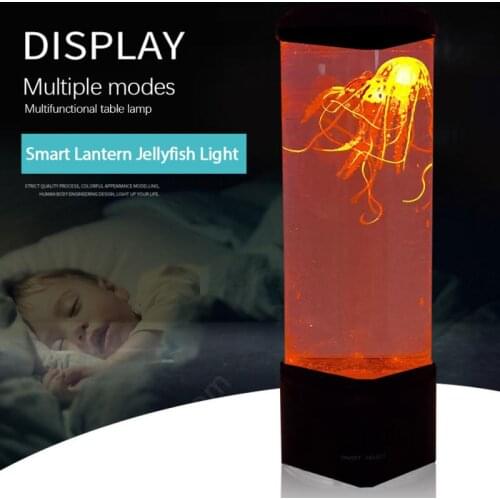 LED Fantasy Jellyfish Lamp USB Power/Battery Powered Color Changing Jellyfish Tank Aquarium Led Lamp Relaxing Mood Night Light
