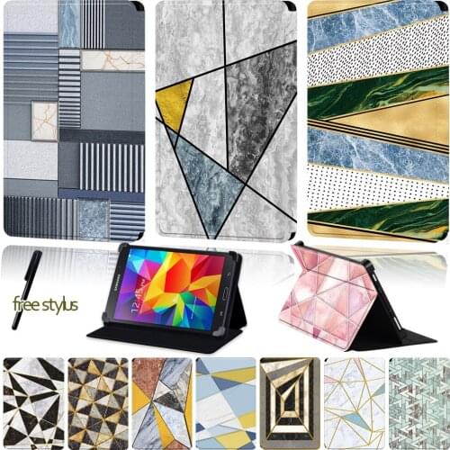 Universal Tablet Case for Samsung Galaxy Tab 2 /Tab 3 /Tab 4 /Tab 10.1/Tab 10.1 LTE Drop Resistance PU Leather Protective Sleeve