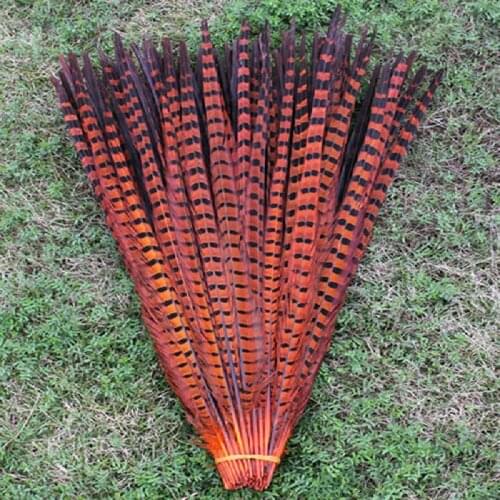 High quality natural orange chicken tail feathers 20 PCS 20-22 inches / 50 to 55 cm