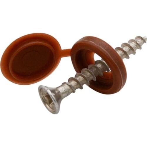 100pcs Screw Cap For Wall Furniture Plastic Decorative Nuts Cover Bolts Fold Snap Protective Cap Button Hardware Screw Cover