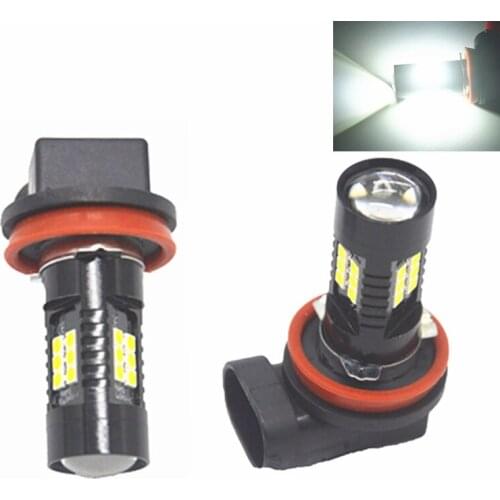 2Pcs H8 H11 Led HB4 9006 HB3 9005 Fog Lights Bulb 1200LM 6000K White Car Driving Daytime Running Lamp Auto Leds Light 12V 24V